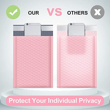 UCGOU Light Pink Bubble Mailers - 50 Pack for Shipping