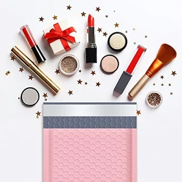 UCGOU Light Pink Bubble Mailers - 50 Pack for Shipping