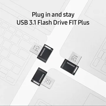 SAMSUNG FIT Plus USB Flash Drive, 128GB, 400MB/s