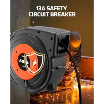 DEWENWILS 50 FT Retractable Extension Cord Reel for Every Need