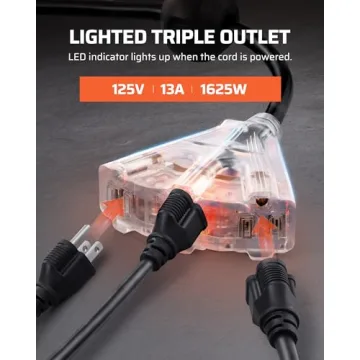 DEWENWILS 50 FT Retractable Extension Cord Reel for Every Need