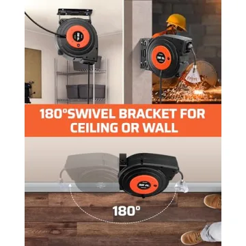 DEWENWILS 50 FT Retractable Extension Cord Reel for Every Need