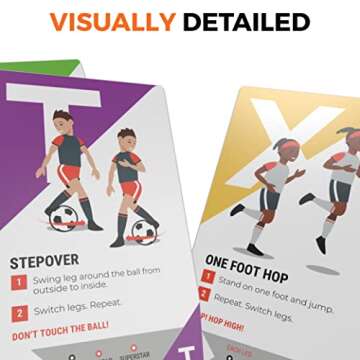 Kick Deck ABC Soccer Training Cards for Kids