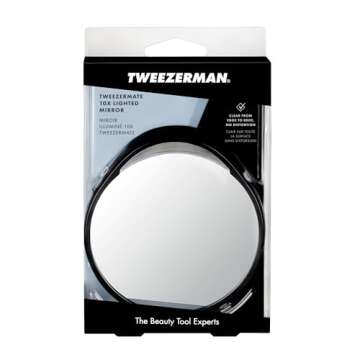Tweezerman Tweezermate 10X Lighted Wall Mount Mirror