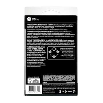 Tweezerman Tweezermate 10X Lighted Wall Mount Mirror