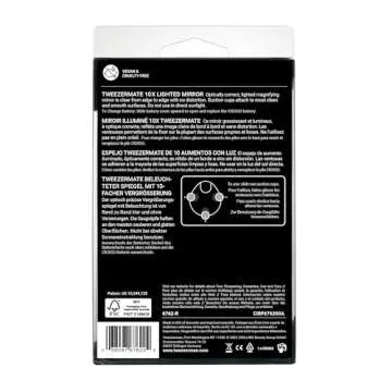 Tweezerman Tweezermate 10X Lighted Wall Mount Mirror