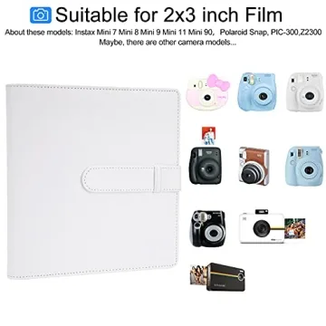 Stylish 256 Pockets Mini Photo Album for Instant Cameras