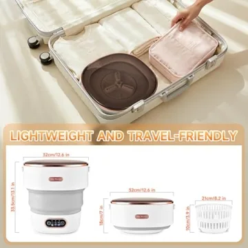 Compact Negom Mini Portable Washing Machine Ideal for Travel