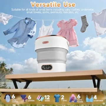 Compact Negom Mini Portable Washing Machine Ideal for Travel