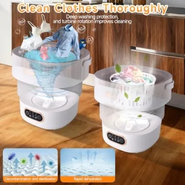Compact Negom Mini Portable Washing Machine Ideal for Travel