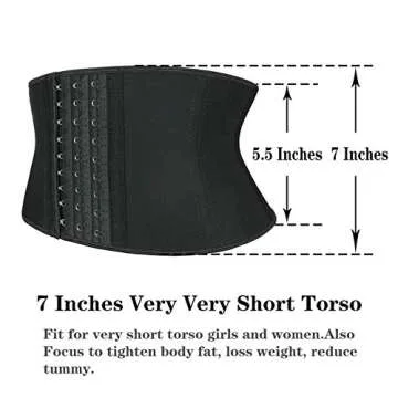 Atbuty Short Torso Waist Trainer for Slimming and Support
