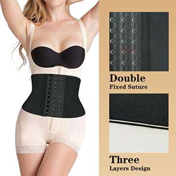 Atbuty Short Torso Waist Trainer for Slimming and Support