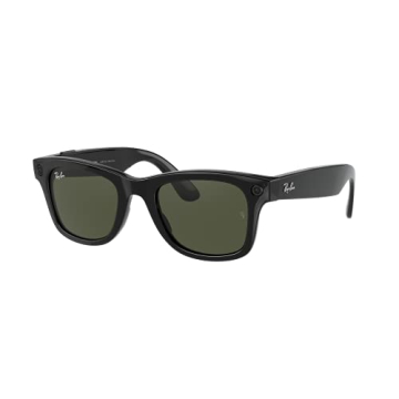 Ray-Ban Stories Smart Glasses 50mm Shiny Black Green