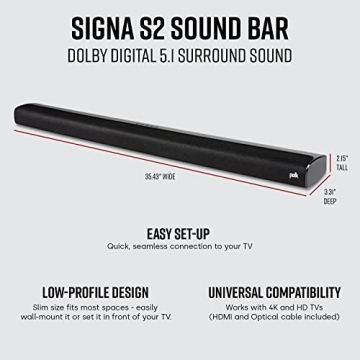 Polk Audio Signa S2 Sound Bar & Subwoofer