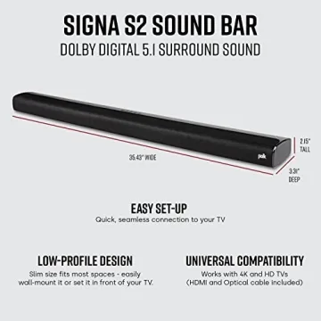 Polk Audio Signa S2 Sound Bar & Subwoofer