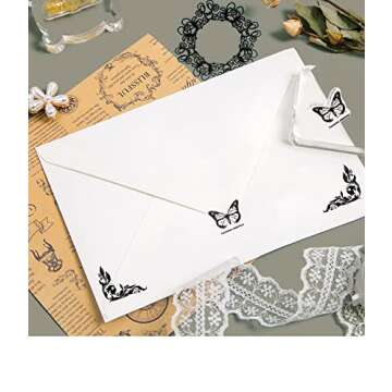 3pcs Butterfly Transparent Stamps for DIY Crafts