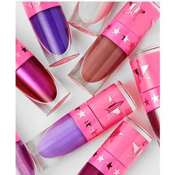 JEFFREE STAR COSMETICS MINI PURPLE BUNDLE Blood Lust Queen Bitch Lipstick Set