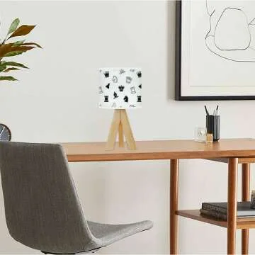 Chess Themed Mini Desk Nightstand Lamp