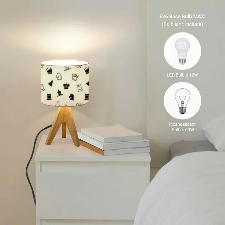Chess Themed Mini Desk Nightstand Lamp