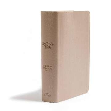 CSB She Reads Truth Bible, Champagne Gold LeatherTouch, Black Letter, Full-Color Design, Wide Margin...