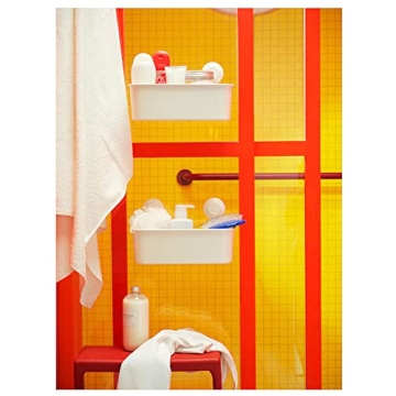 Ikea Tisken Basket with Suction Cup for Easy Storage