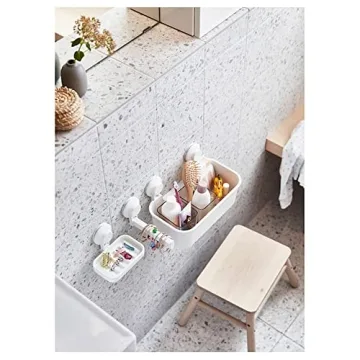Ikea Tisken Basket with Suction Cup for Easy Storage