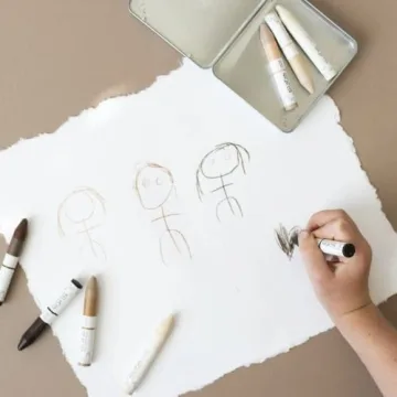 All of Us Crayons Natural Beeswax Skin Tone Crayons 8 Count