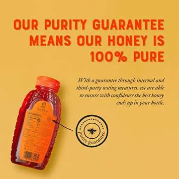 Nate's 100% Pure, Raw & Unfiltered Honey - Award-Winning Taste, 16oz.Squeeze Bottle (6-Pack)