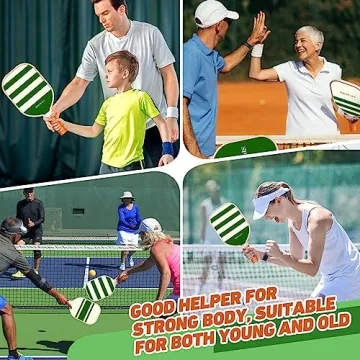 Pickleball Paddles,USAPA Approved Pickleball Paddles Set Premium Pickleball Paddle, 4 Pickleball Balls & 1 Carry Bag Gifts for Women Men Beginners & Pros Players