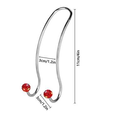 SAVORI Auto Hooks Bling Car Hangers Organizer Seat Headrest Hooks Strong and Durable Backseat Hanger...