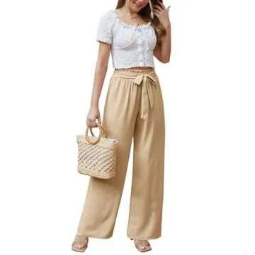 Feiersi Casual Wide Leg Pants for Comfortable Style