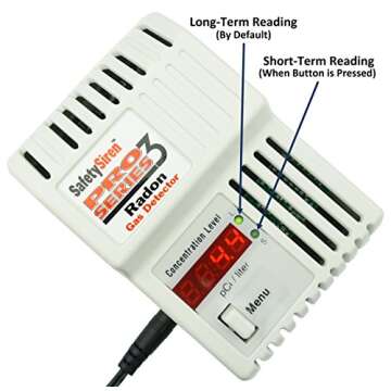 Safety Siren Pro Series3 Radon Gas Detector - HS71512: Reliable Protection for Your Home