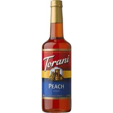 Torani Syrup - Fruit Flavors Variety Pack - Strawberry, Peach, and Raspberry - 7