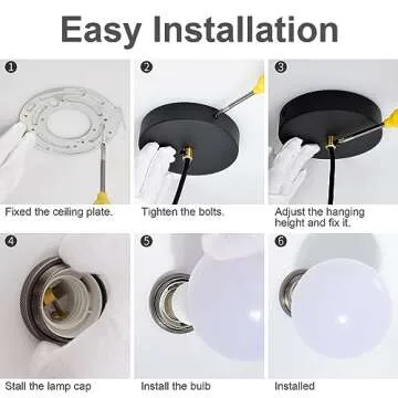 YHANFENGCY Modern Pendant Light Industrial Pendant Light 17.72'' Black and White Interior Pendant Light line Length 78.74" Perfect for Kitchen Island, Dining Room and Bedroom