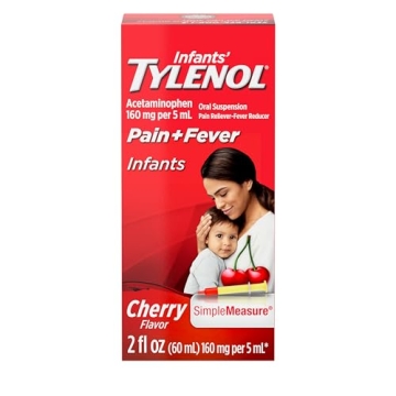 Tylenol Infants Liquid Pain Relief Acetaminophen Cherry Flavor