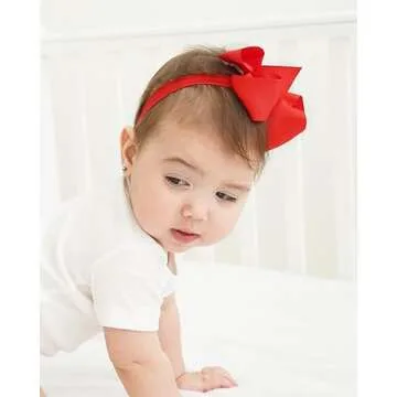 Jollybows 40pcs Baby Girls Grosgrain Hair Bows Set