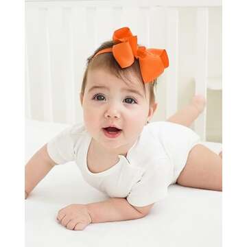 Jollybows 40pcs Baby Girls Grosgrain Hair Bows Set