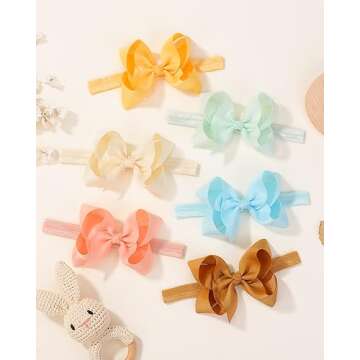 Jollybows 40pcs Baby Girls Grosgrain Hair Bows Set
