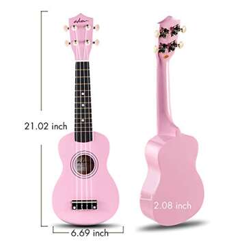 ADM Beginners Ukulele Kit with Free Lessons and Gig Bag