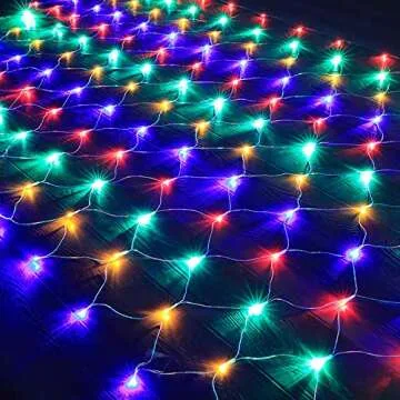 LJLNION Christmas Net Lights, Connectable 360 LED Mesh