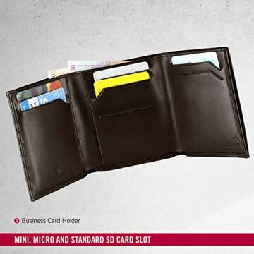 Victorinox Men's Altius Edge Leibnitz Passport Cover With Rfid Accessory, black leather, L