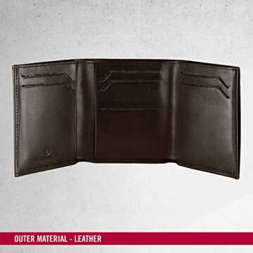 Victorinox Men's Altius Edge Leibnitz Passport Cover With Rfid Accessory, black leather, L