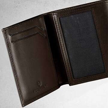 Victorinox Men's Altius Edge Leibnitz Passport Cover With Rfid Accessory, black leather, L