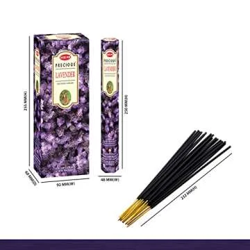 HEM Lavender Incense Sticks Pack Of 120 | Natural Aromatherapy Gift Set