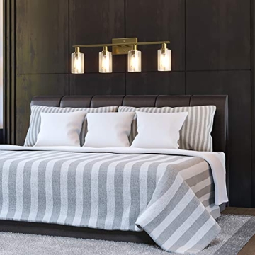 Elegant Tangkula 4-Light Bathroom Vanity Light Fixtures