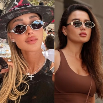 Stunning SDINM Hexagon Sunglasses for Women UV Protection