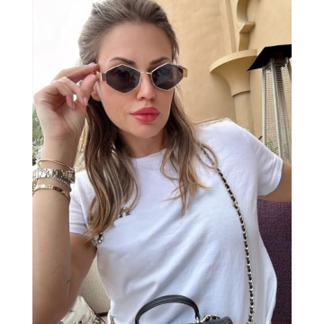 Stunning SDINM Hexagon Sunglasses for Women UV Protection