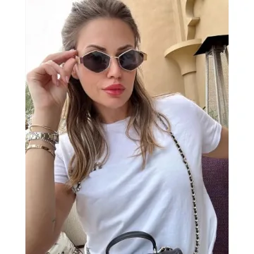 Stunning SDINM Hexagon Sunglasses for Women UV Protection