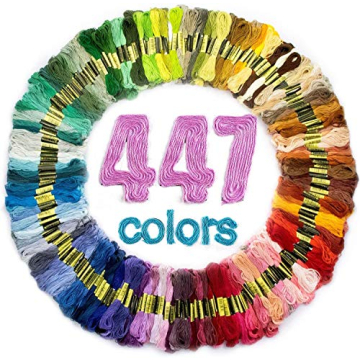 LOVIMAG Premium Rainbow Color Embroidery Floss Set for Creative Crafting