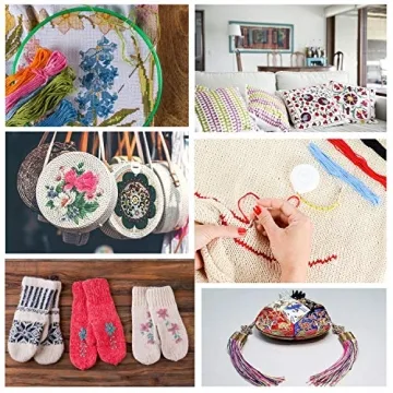 LOVIMAG Rainbow Embroidery Floss Set - 447 Vibrant Colors